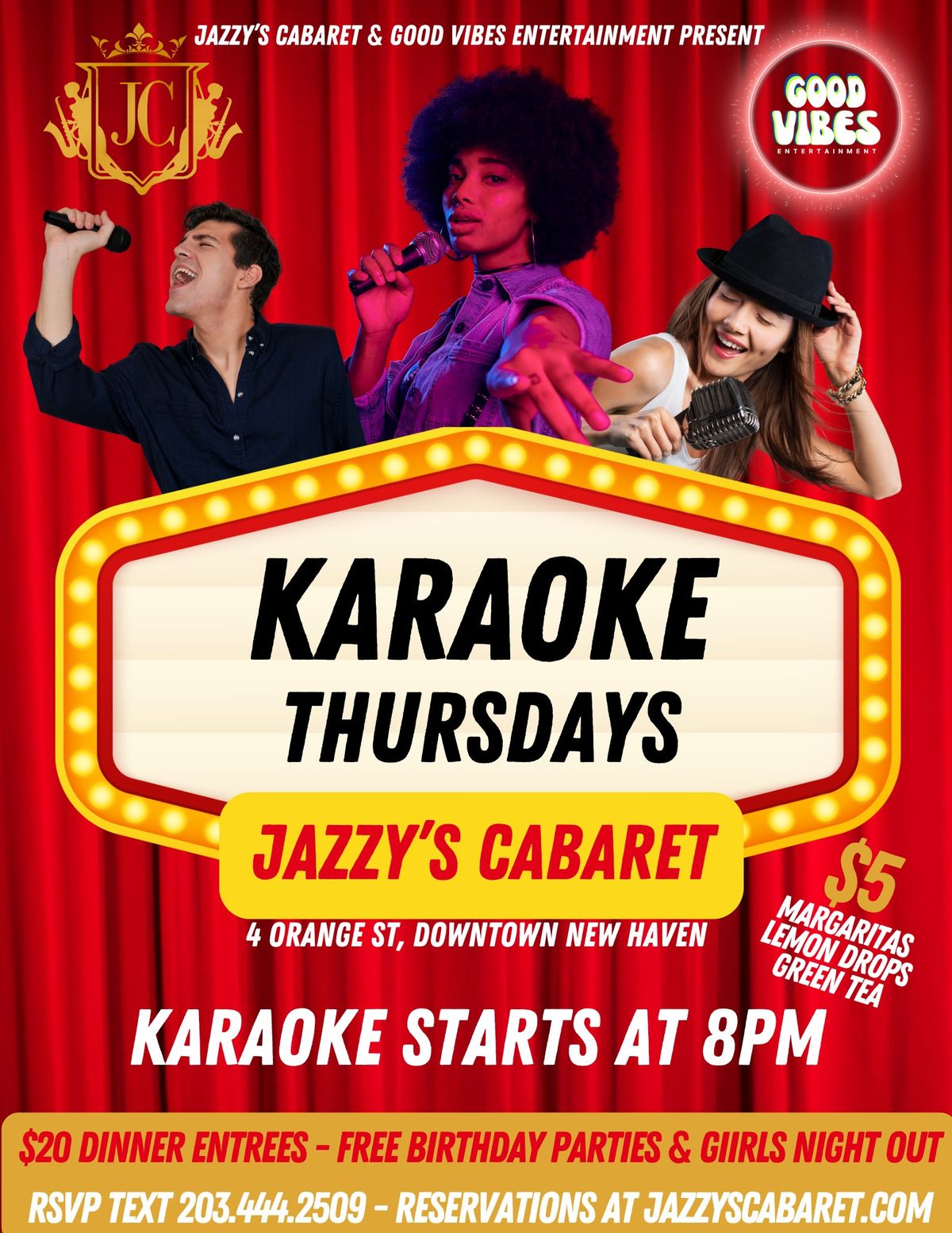 Karaoke Thursdays @ Jazzy's Cabaret!