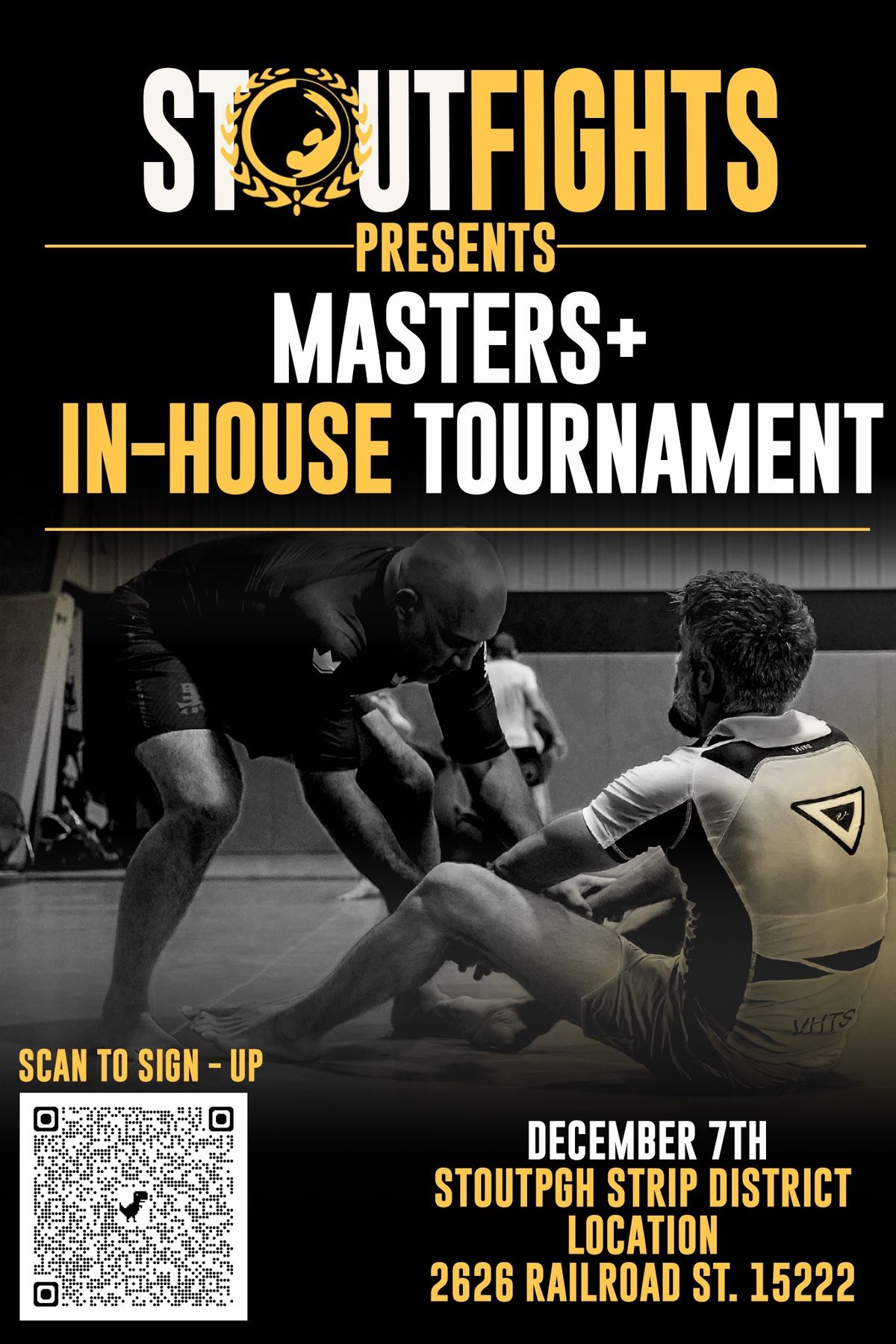 Stout PGH Masters (30 years +) NOGI Tournament December 7, 2024