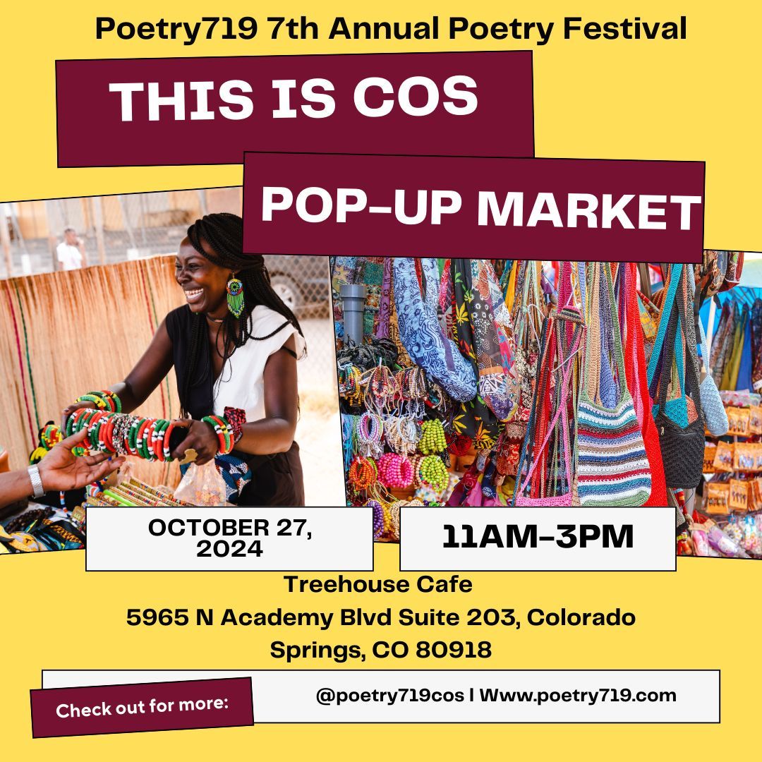 This is COS Vendor Market (Poetry719 Festival)