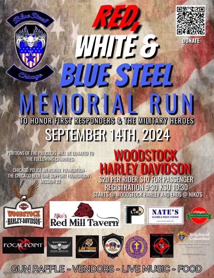 Red, White, and BLUE STEEL MEMORIAL RUN