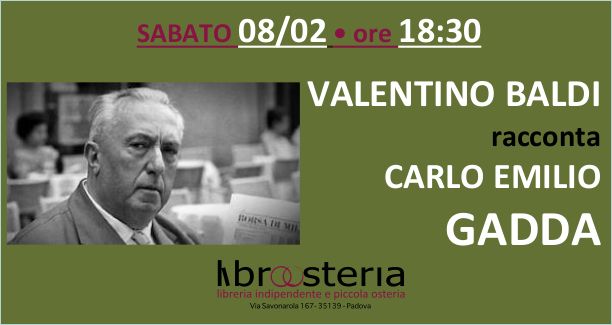 Valentino Baldi racconta Carlo Emilio GADDA