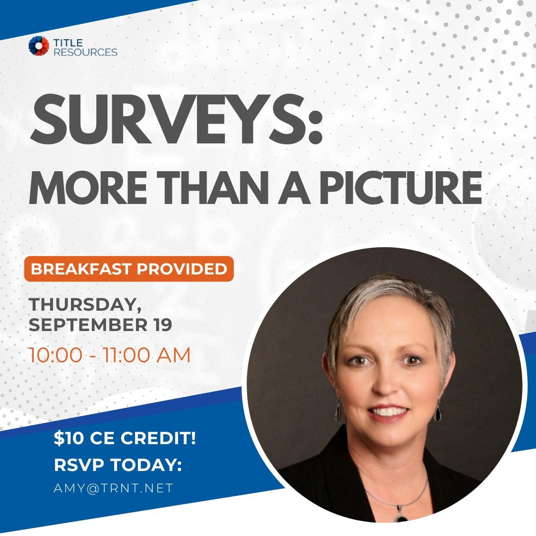 (CE) Surveys: More Than a Picture