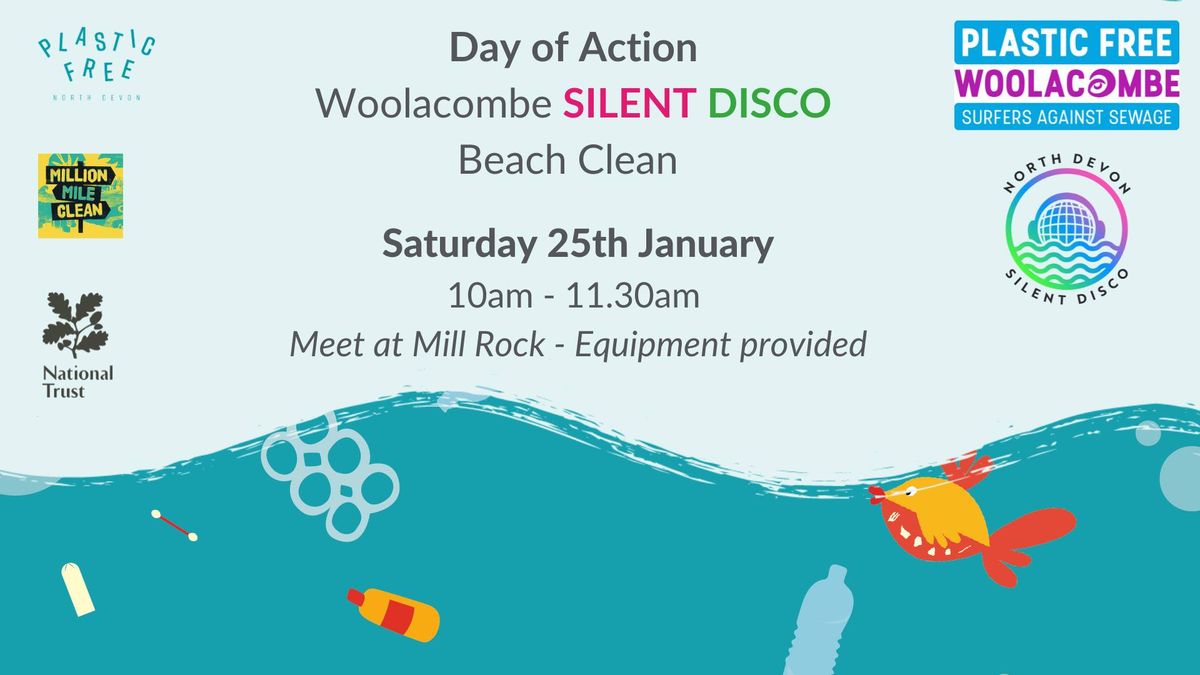 Woolacombe SILENT DISCO Beach Clean 