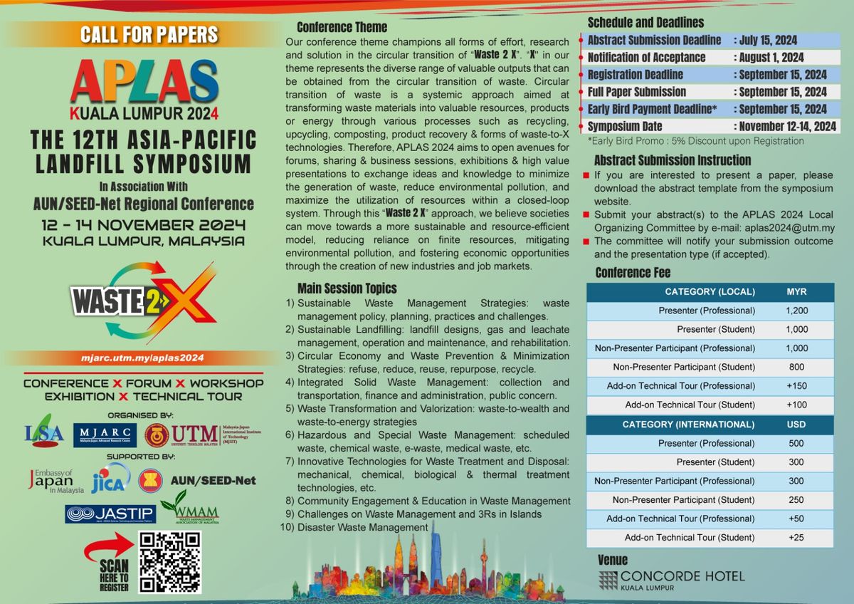 12TH ASIA-PACIFIC LANDFILL SYMPOSIUM (APLAS 2024)