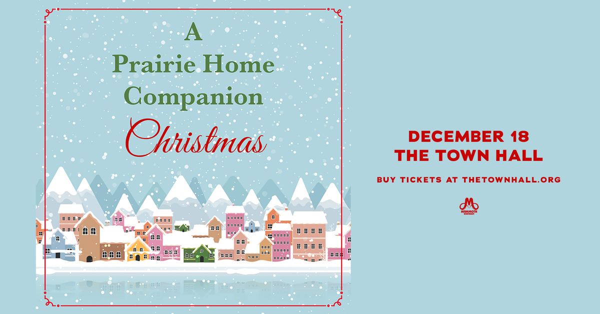 A Prairie Home Companion Christmas