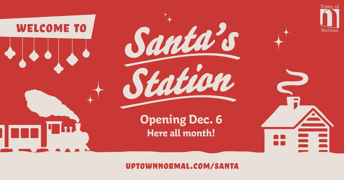 Santa's Station in Uptown Normal