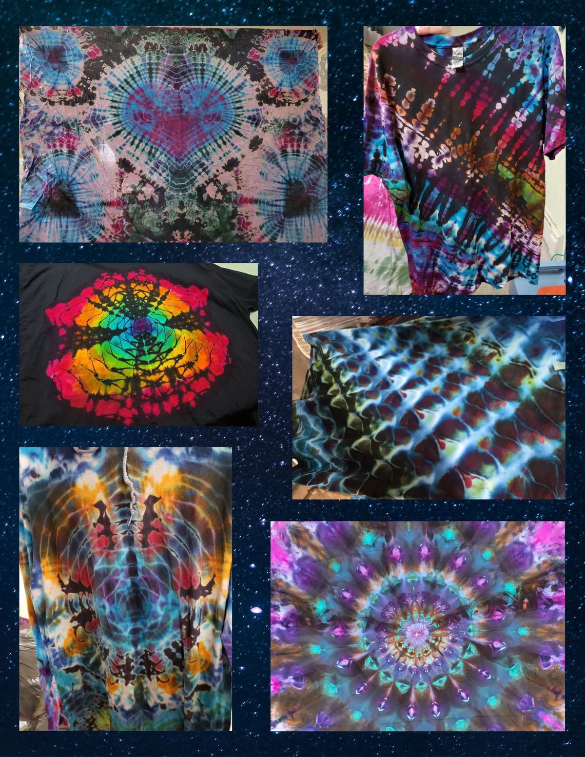 Tie Dye Shirts & Tapestries 