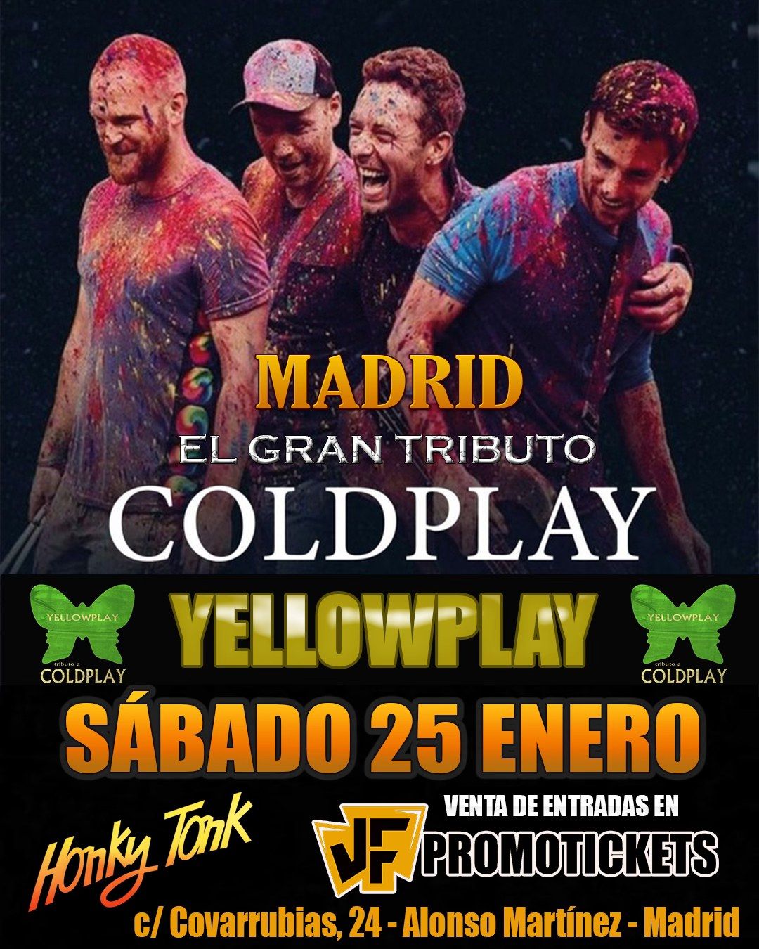 El gran tributo a COLDPLAY en MADRID -YELLOWPLAY-