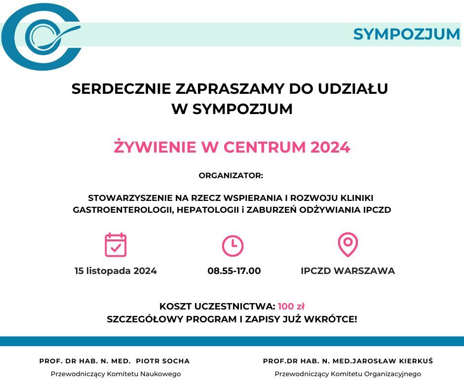 SYMPOZJUM "\u017bYWIENIE W CENTRUM 2024"