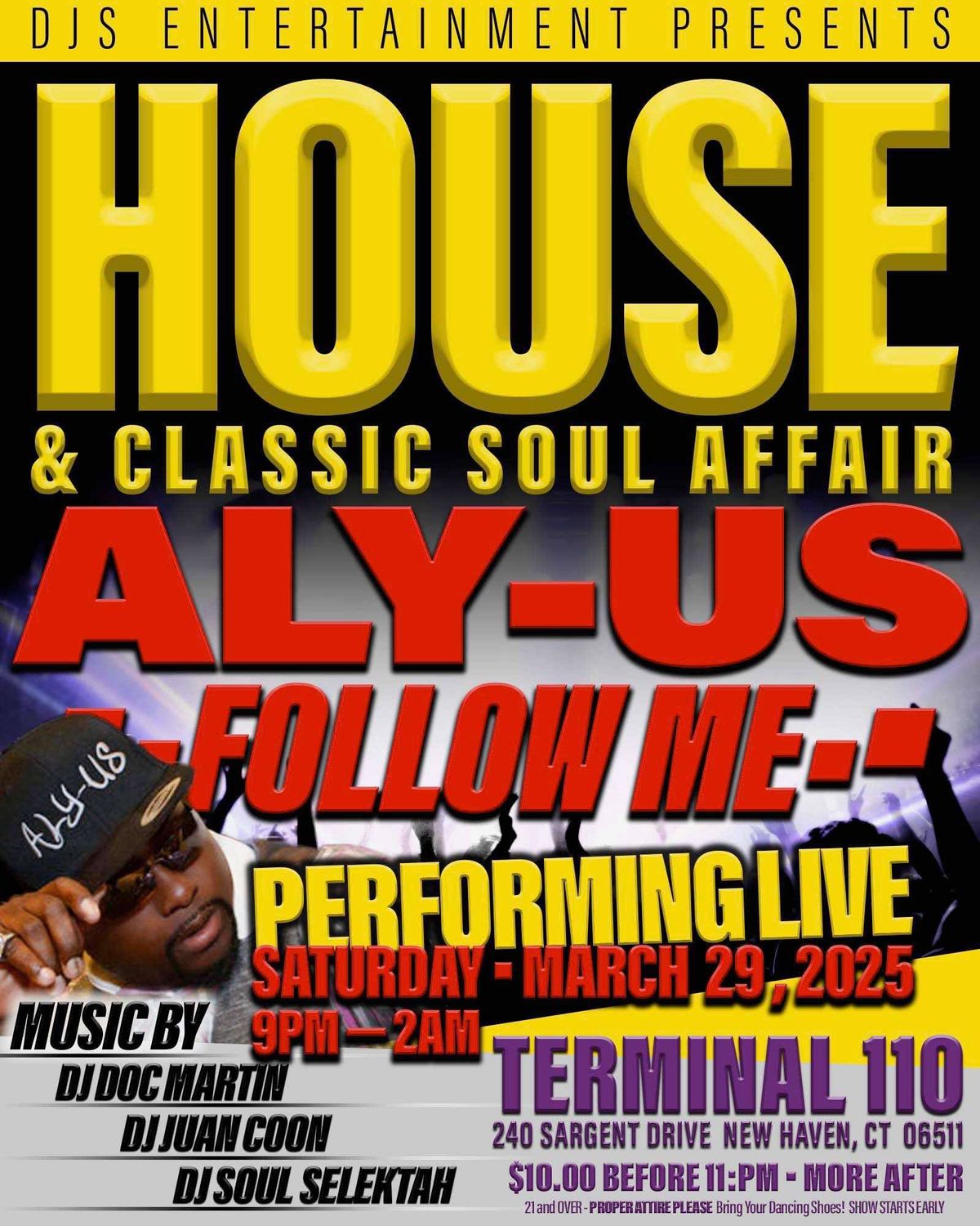 HOUSE AND CLASSIC SOUL AFFAIR ALY-US LIVE