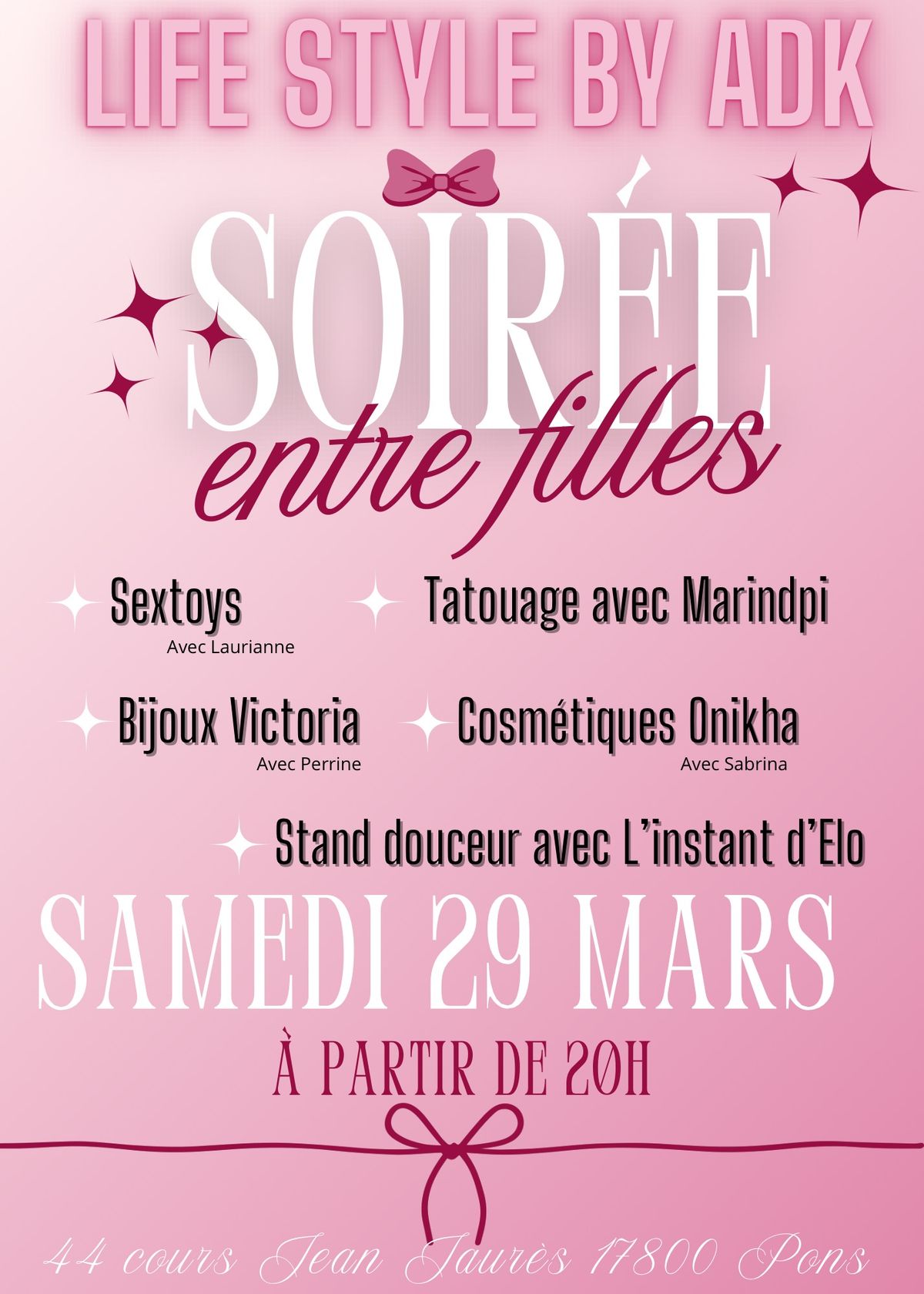 Soir\u00e9e Filles \ud83c\udf80