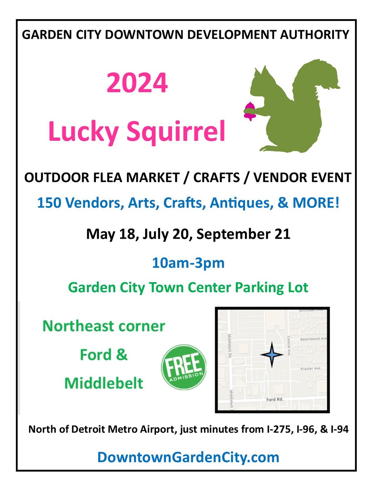 Lucky Squirrel Craft & Vendor event