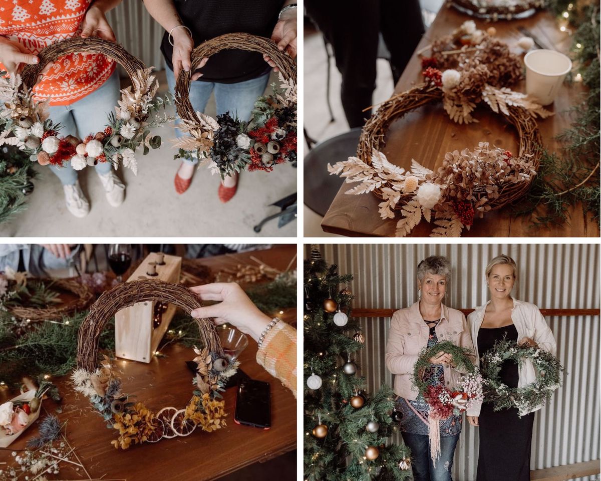 Dried Floral Christmas Wreath Workshop - 30th November