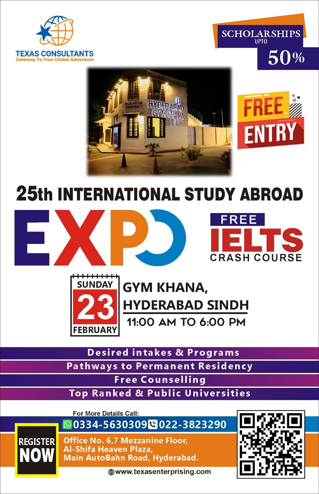 25th International Study Abroad & Immigration Expo with IELTS Crash Course