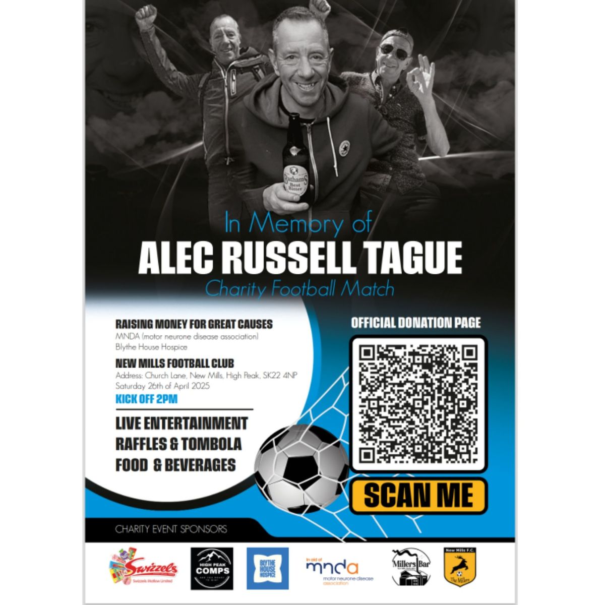 Charity Football Match In Memory Of Alec Russell Tague