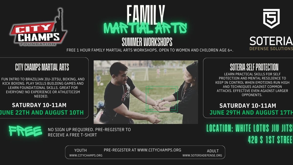 Summer Family Workshops - Martial Arts Showcase