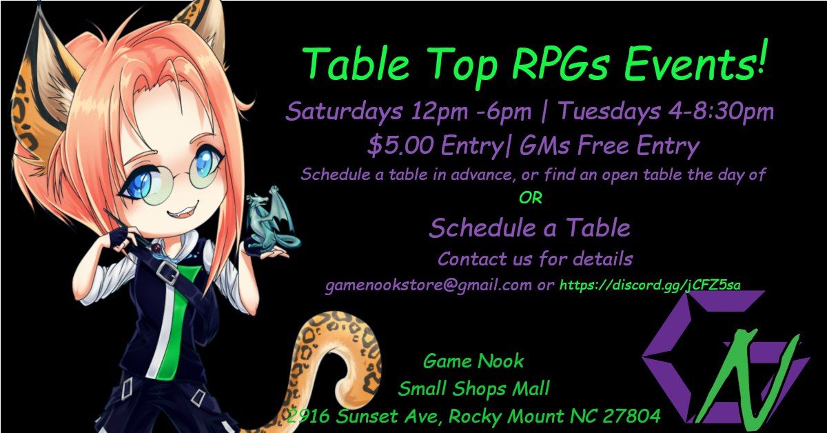 Tabletop RPG Events