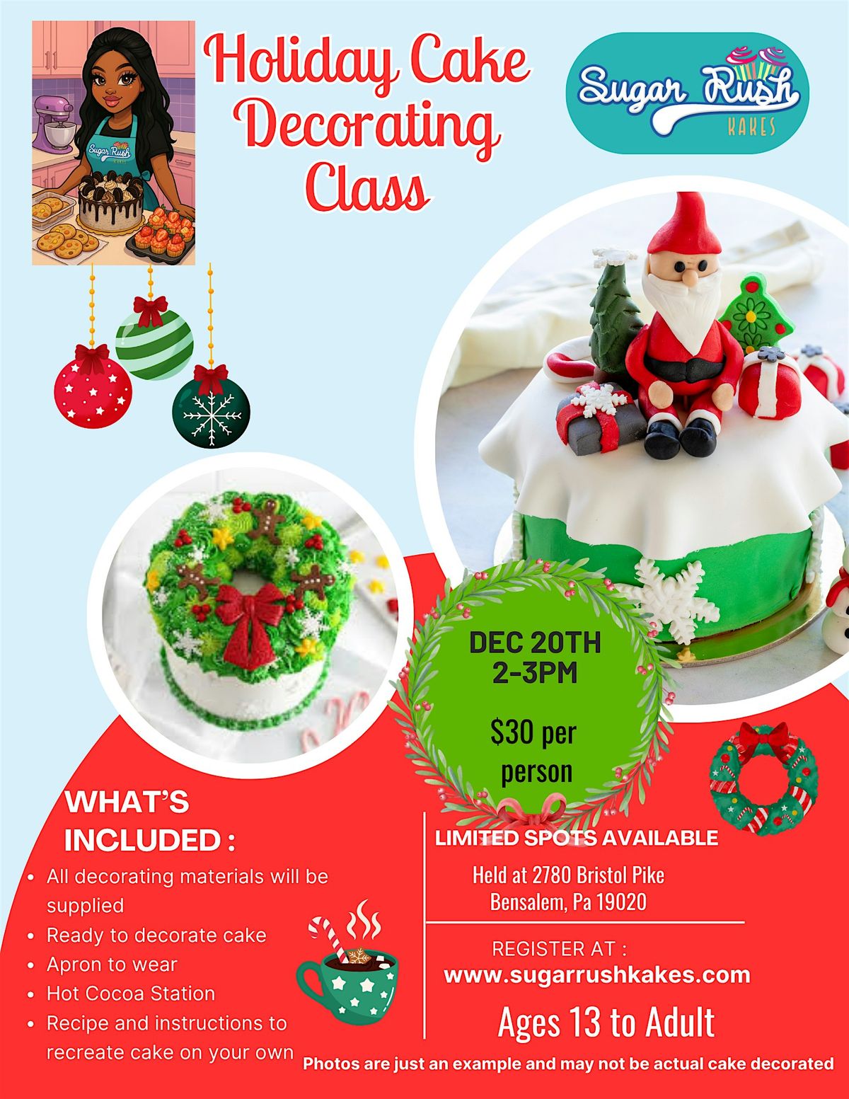 Holiday Cake Decorating Class