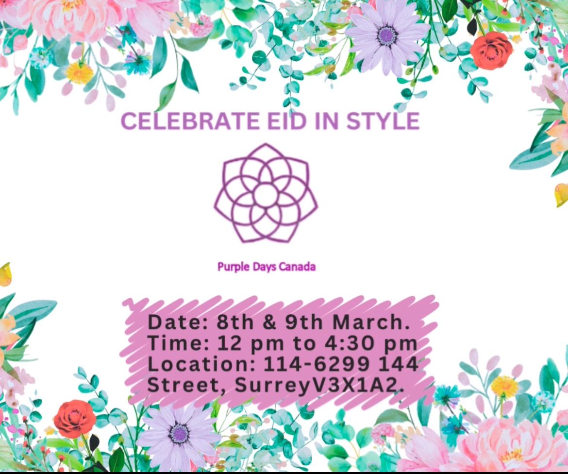 Celebrate Eid in Style with Purple Days Canada!