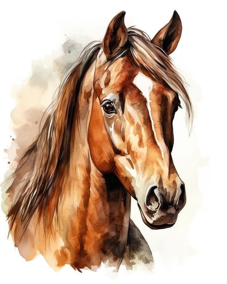 Watercolor horse - Saturday Feb.8 at 2pm - 1459 Humboldt Rd. Chico