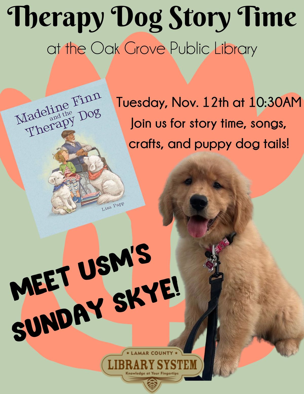 Therapy Dog Storytime 