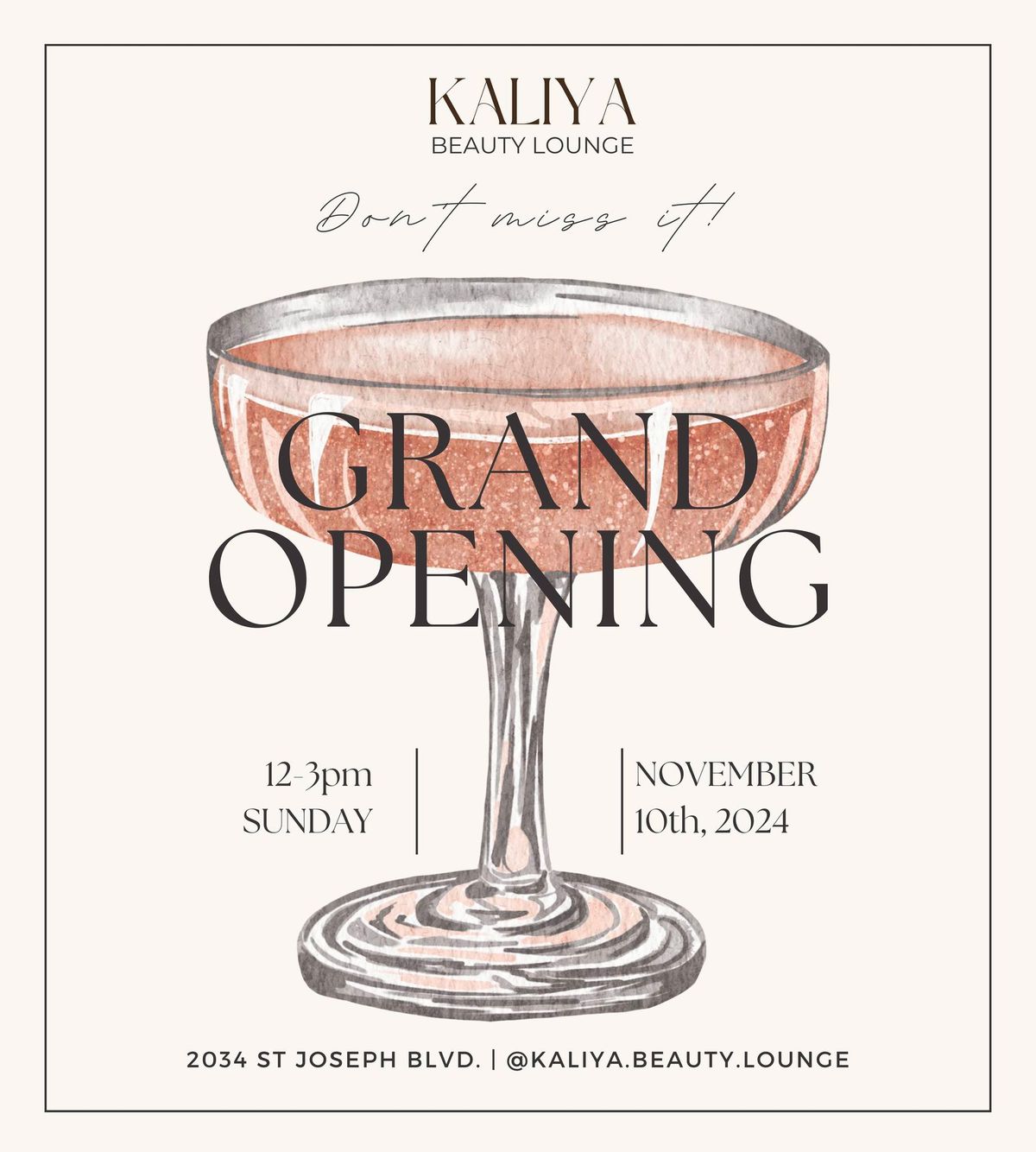 KALIYA Beauty Lounge Grand Opening