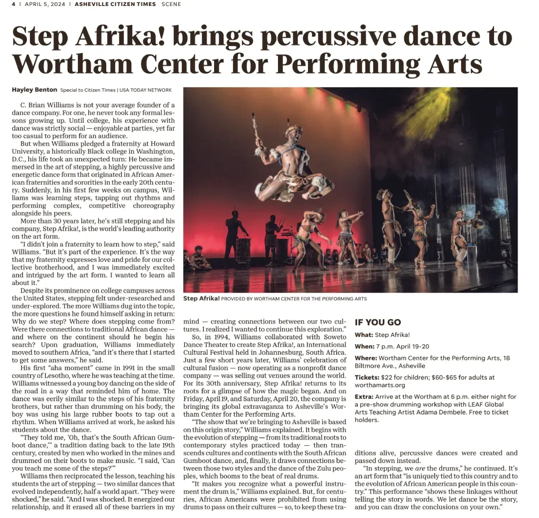 Step Afrika!: The Evolution at Southern Theatre