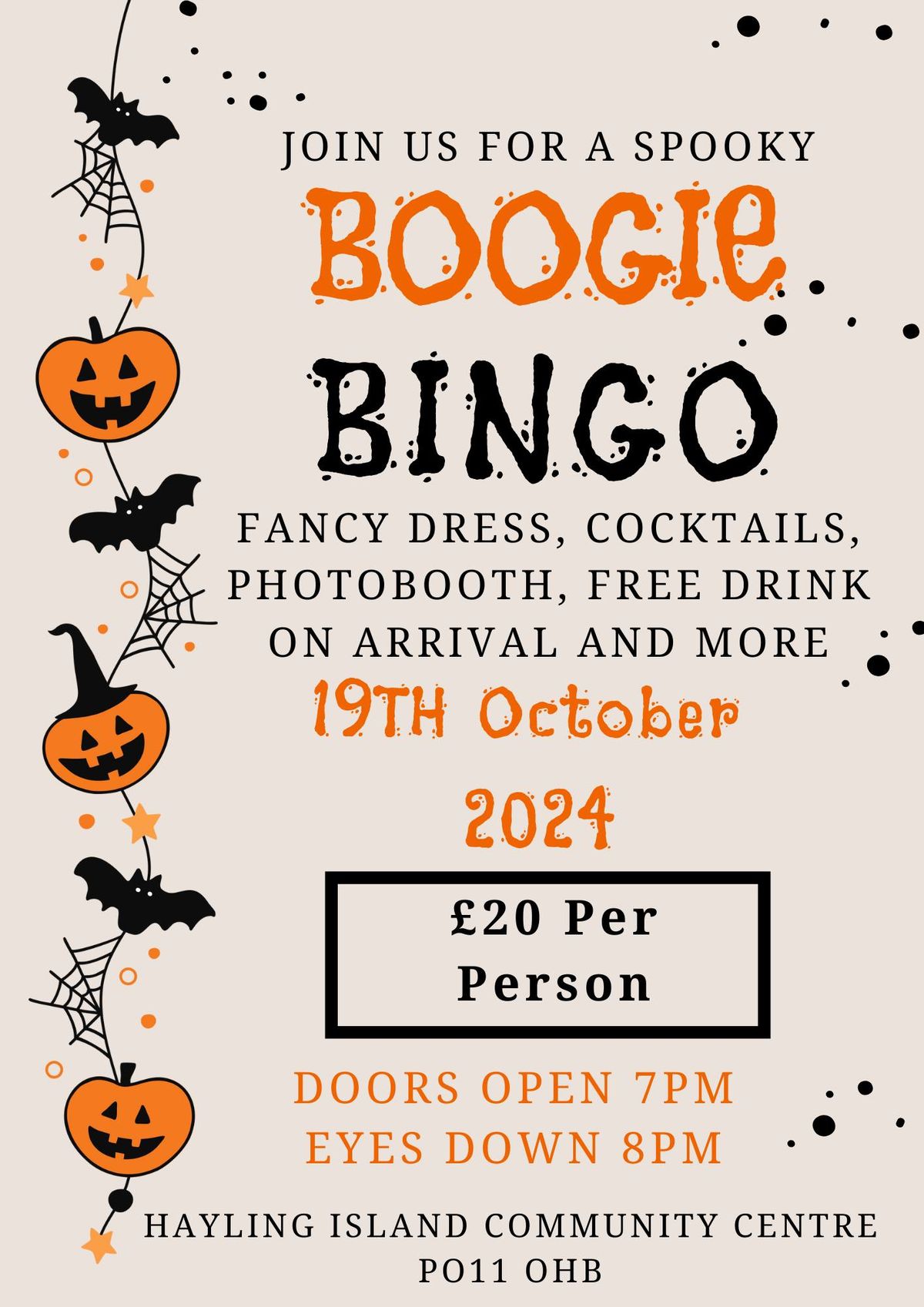 Halloween Boogie Bingo 2024