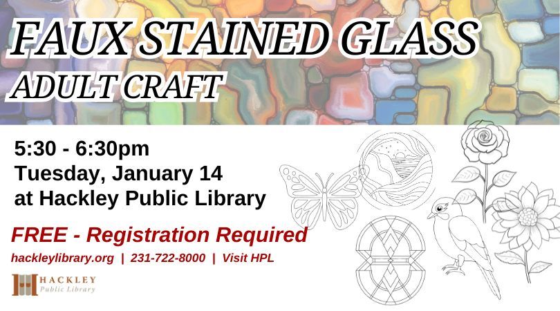 Faux Stained Glass - Adult Craft