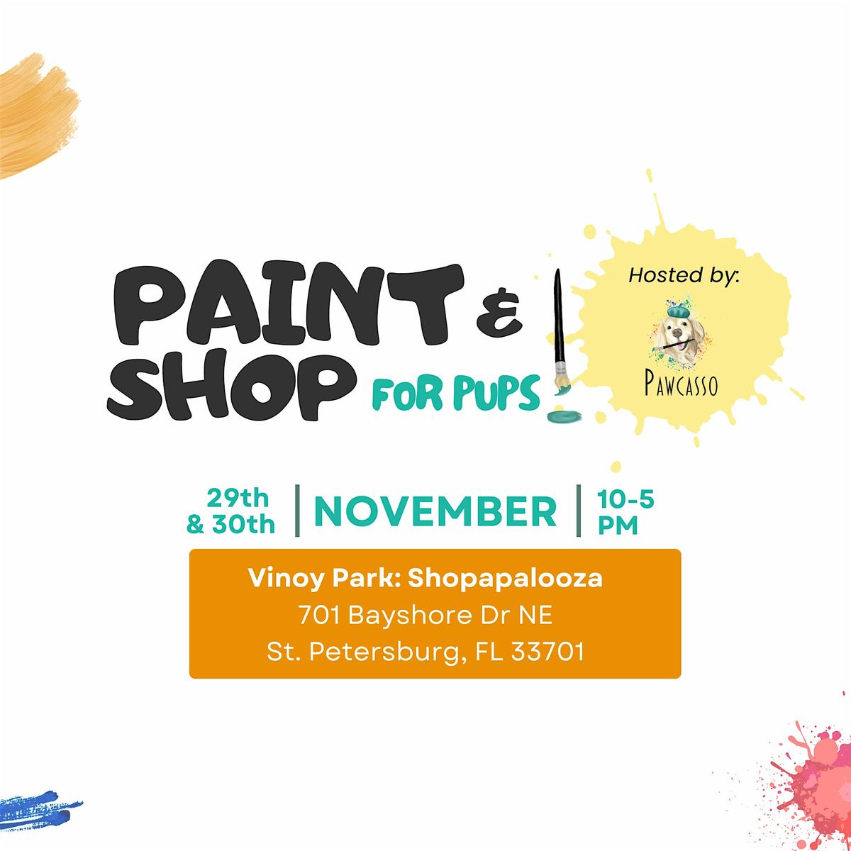 Shopapalooza: Pawcasso Paint and Shop Pawty