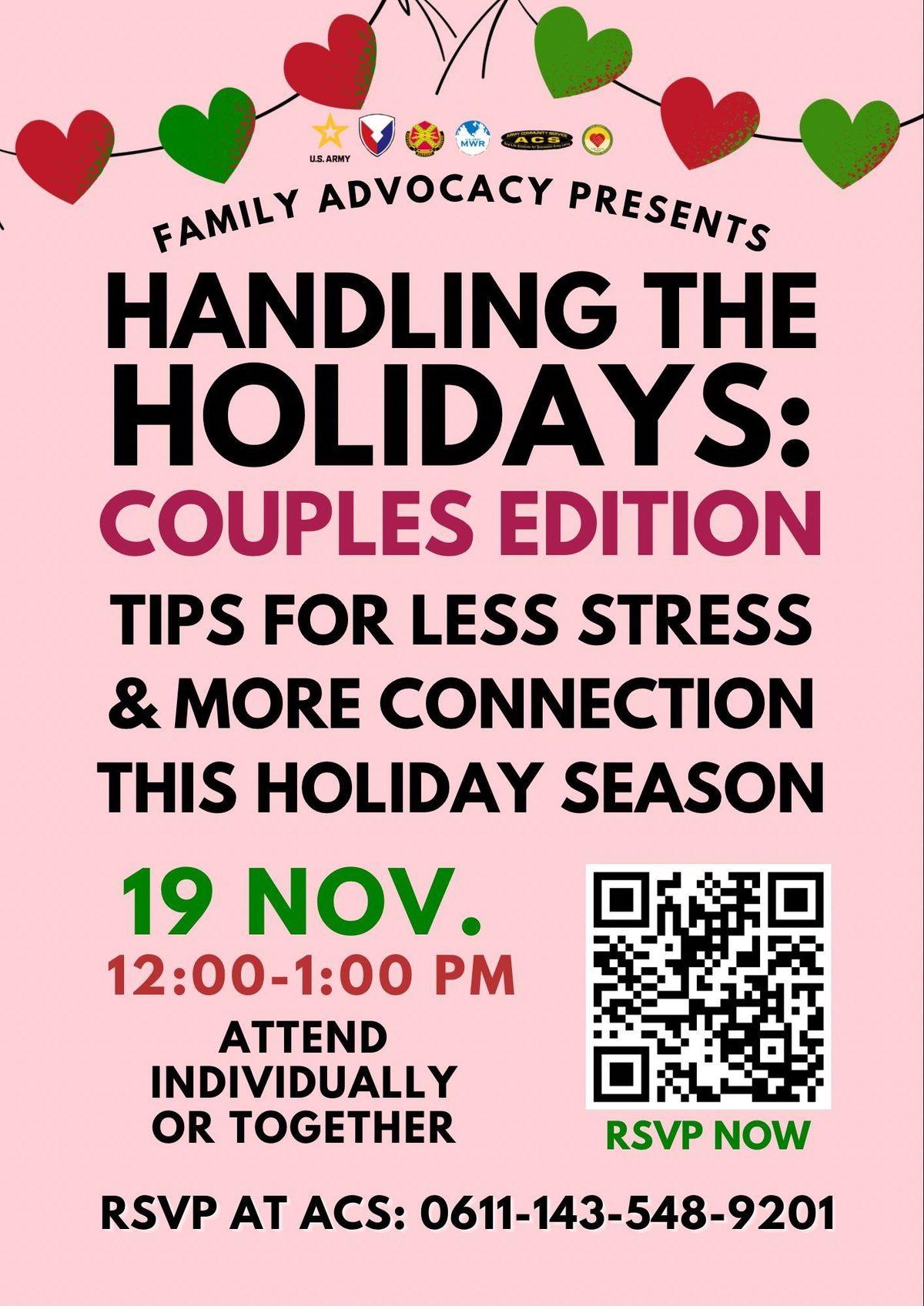 Handling the Holidays :Couples addition 