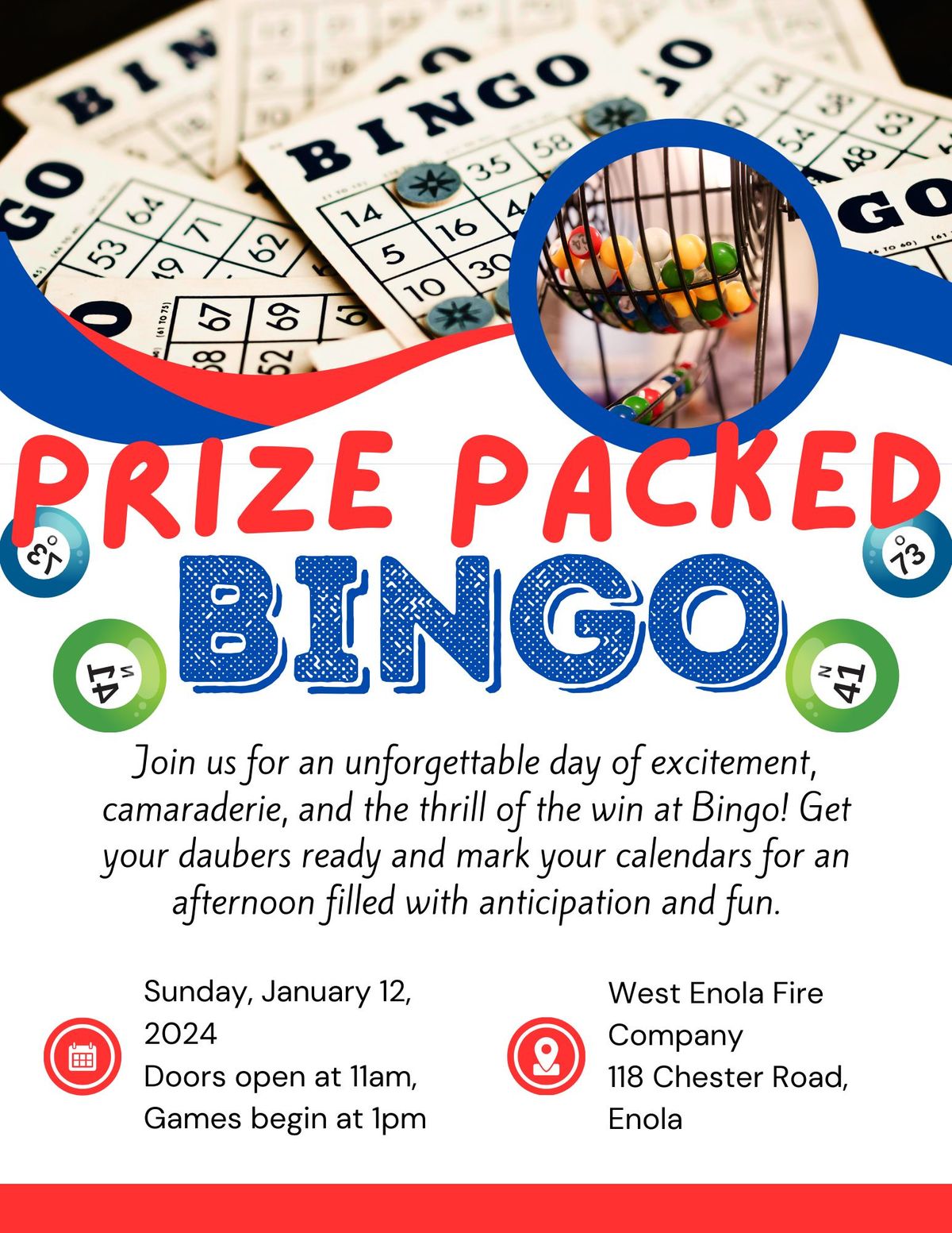 Prize Packed Bingo