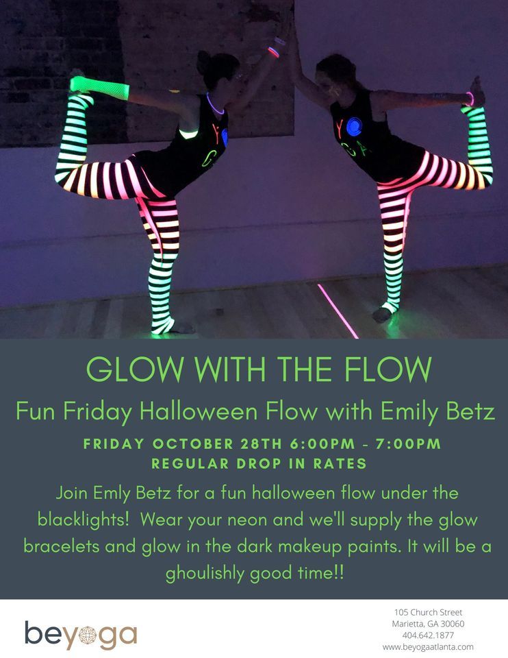 Halloween Glow with the Flow, Be yoga, Marietta, 28 October 2022