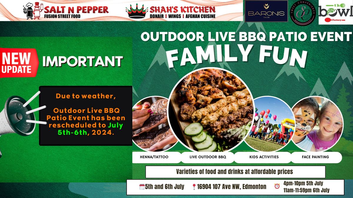 Outdoor Live Bbq Patio Event (Affordable Variety of Food & Drinks)