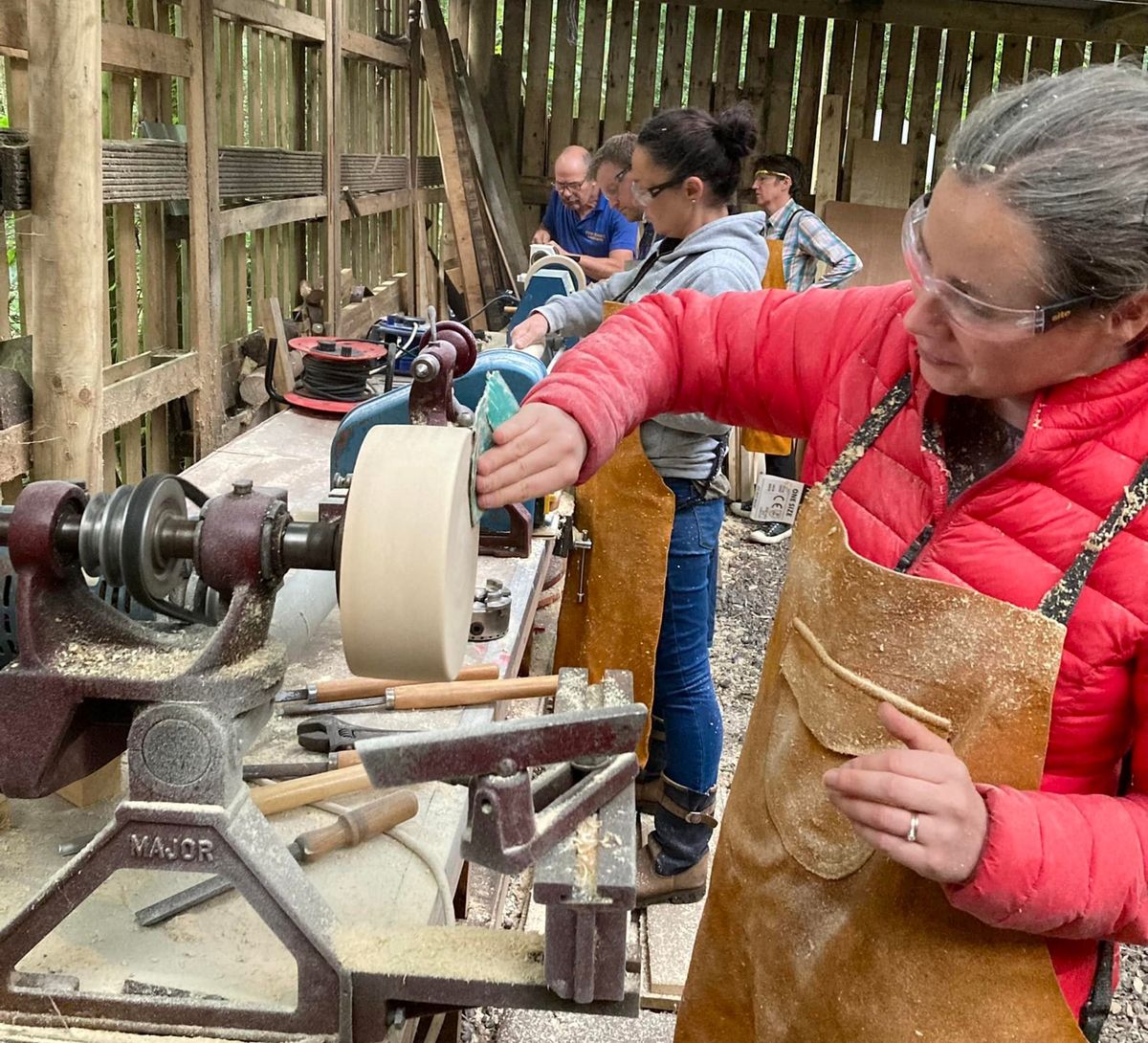 Wood turning in the Woods