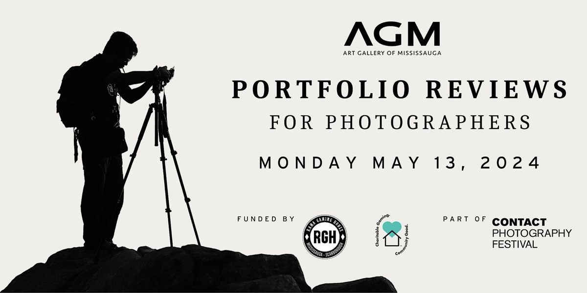 FREE Portfolio Reviews for Photographers  at the Art Gallery of Mississauga