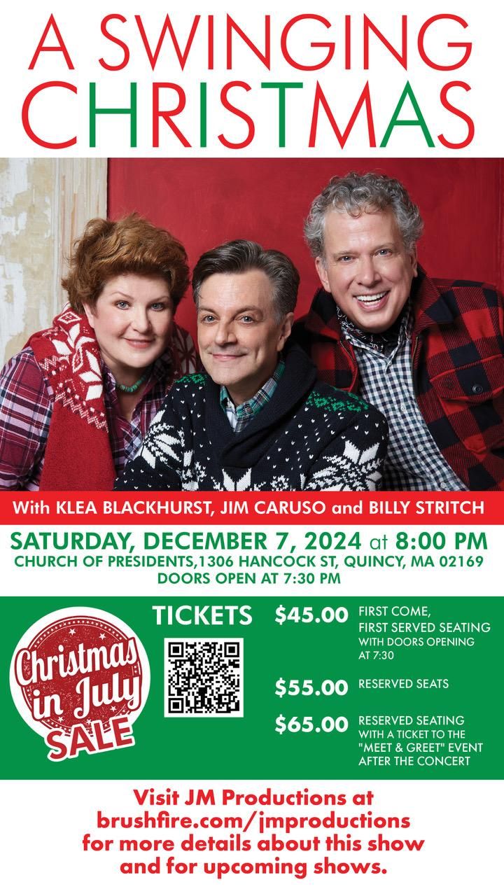 "A Swinging Christmas" Direct from NYC, Starring Klea Blackhurst, Jim Caruso & Billy Stritch