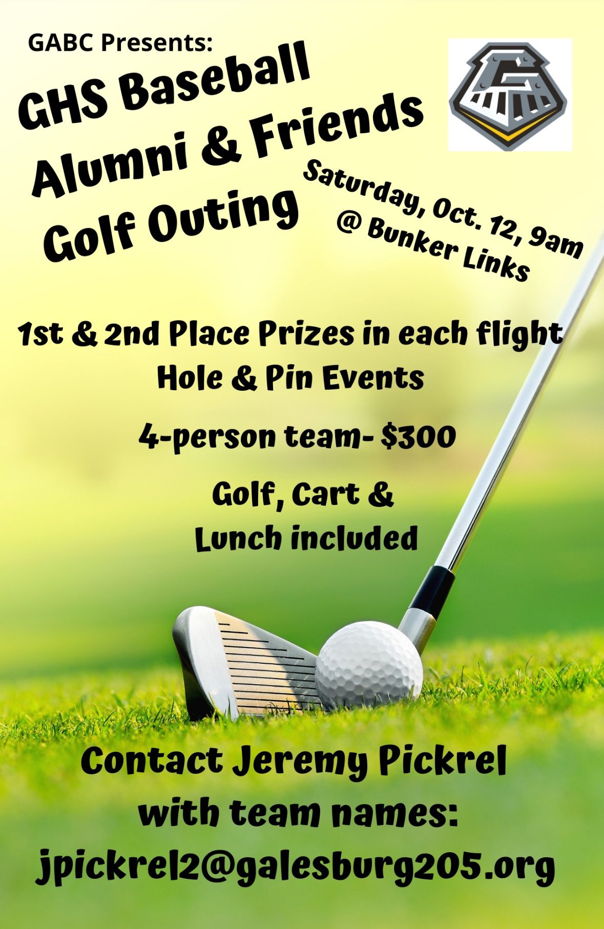 GHS Baseball Alumni & Friends Golf Outing