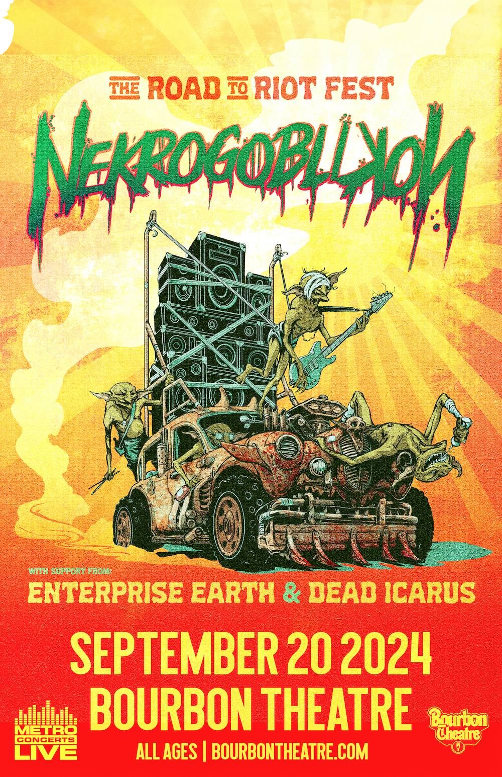 Nekrogoblikon w\/ Enterprise Earth, Dead Icarus, Iced Wrist and Viscerous at Bourbon Theatre
