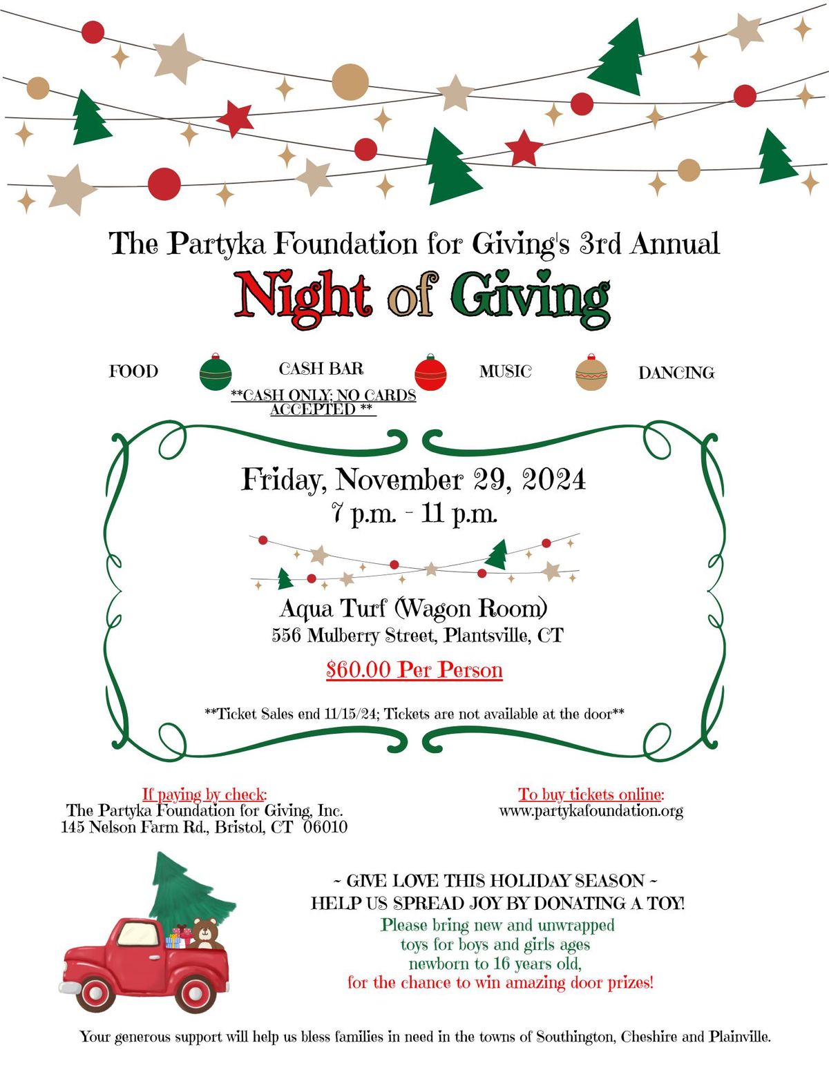 Partyka Foundation For Giving's 3rd Annual Night of Giving