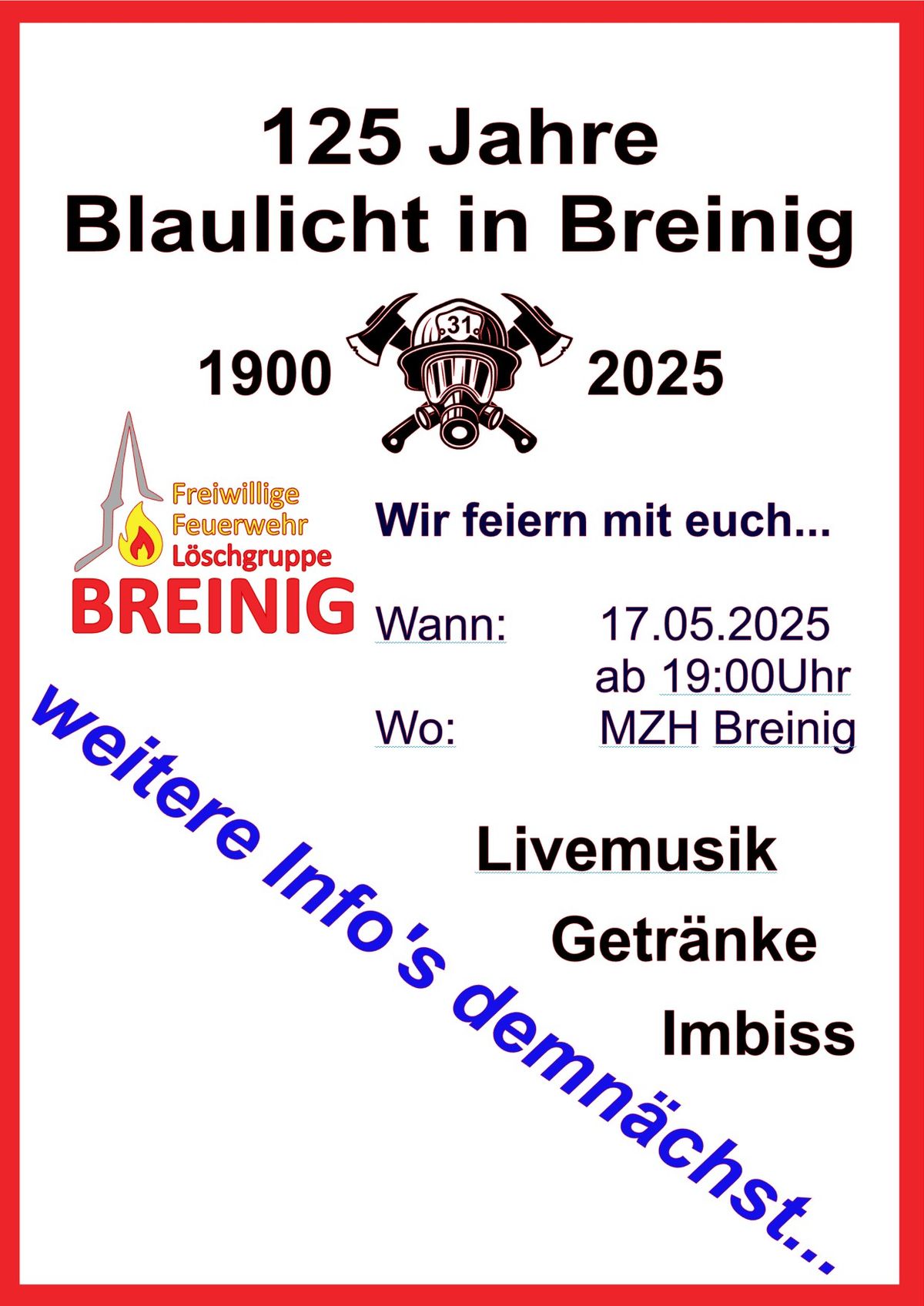 125 Jahre Blaulicht in Breinig