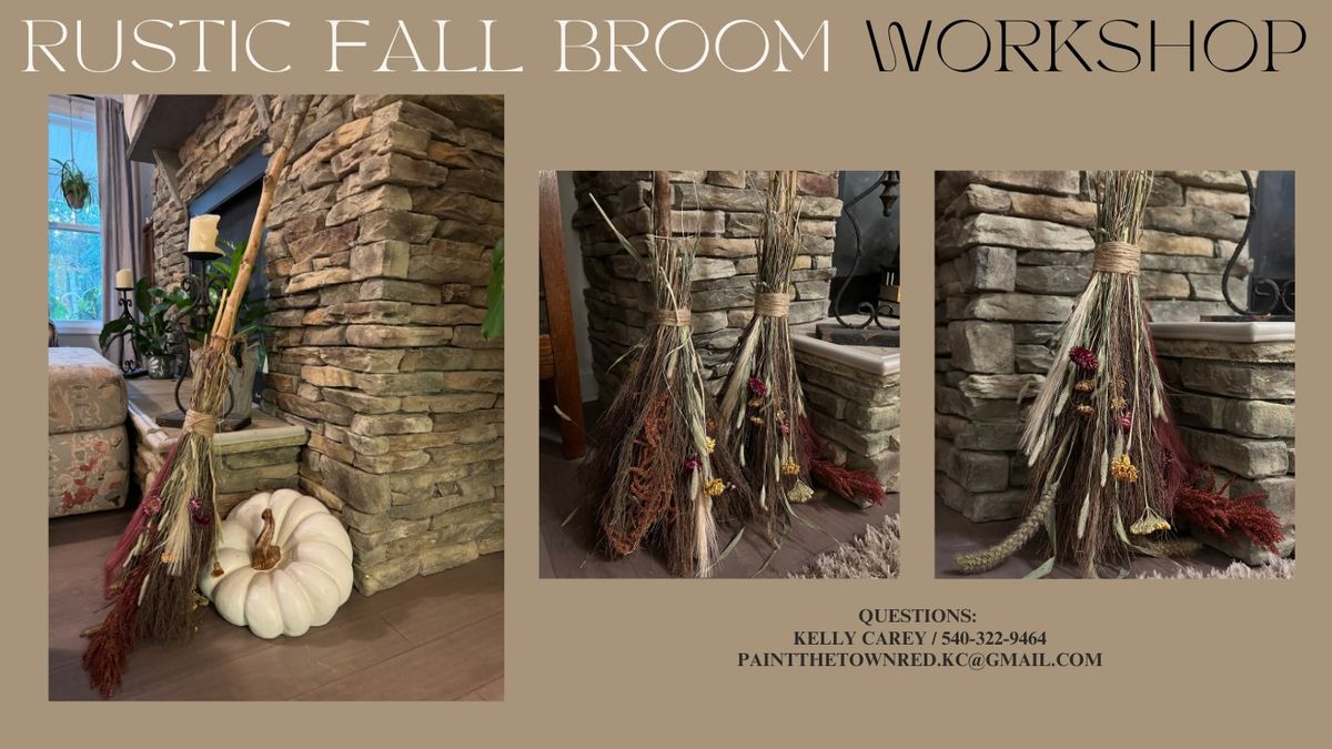 Fall Broom Making Workshop at Log Home Brewing Company - 9\/29