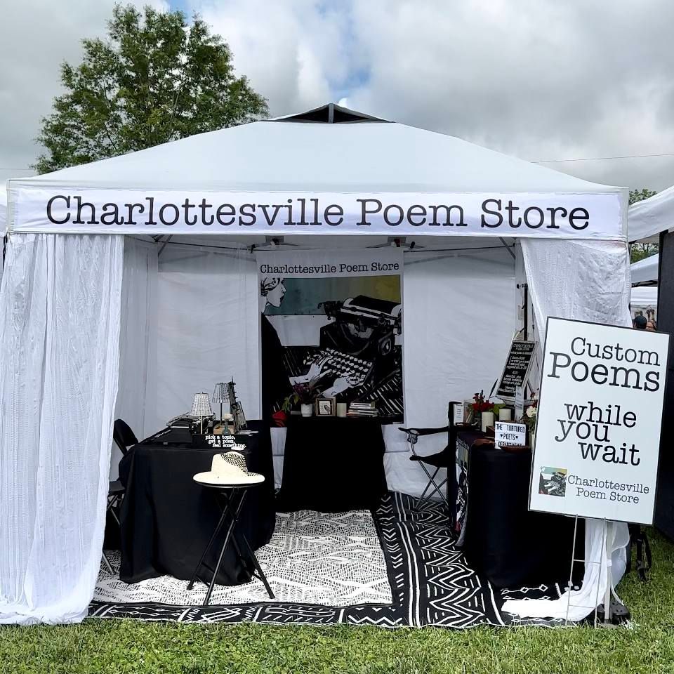 Custom Typewriter Poems and Gifts @ Farmer\u2019s Market at Ix | Charlottesville Poem Store