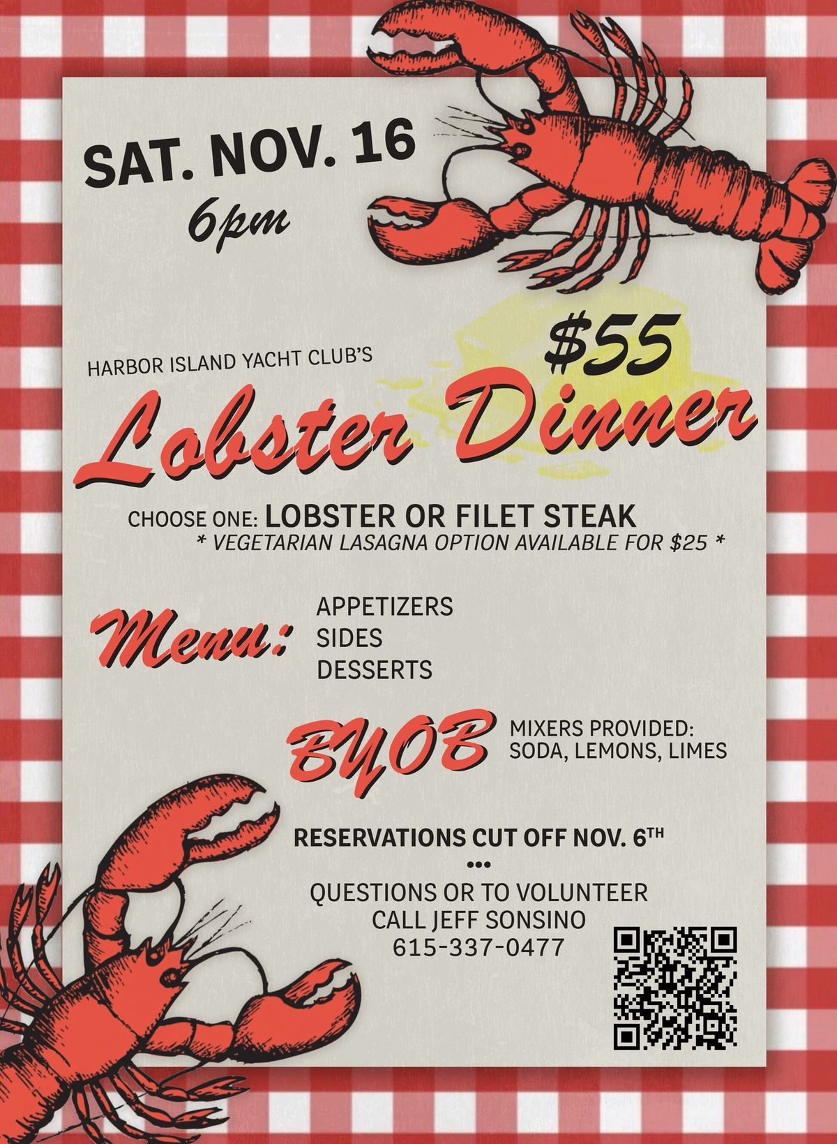 HIYC Members' Lobster Dinner