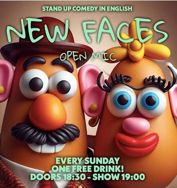 New Faces Open Mic: English Stand-up Comedy Open Mic w\/ A Free Drink