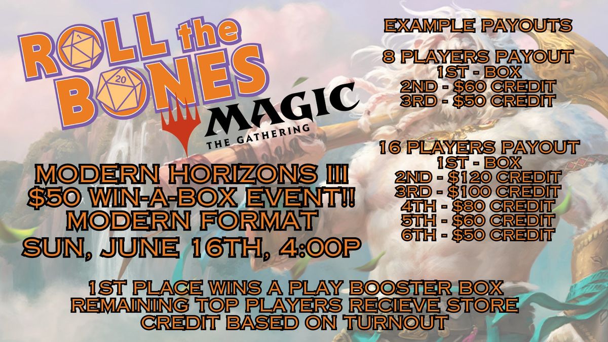 Magic the Gathering: Modern Horizons 3 Win-A-Box Modern Event!