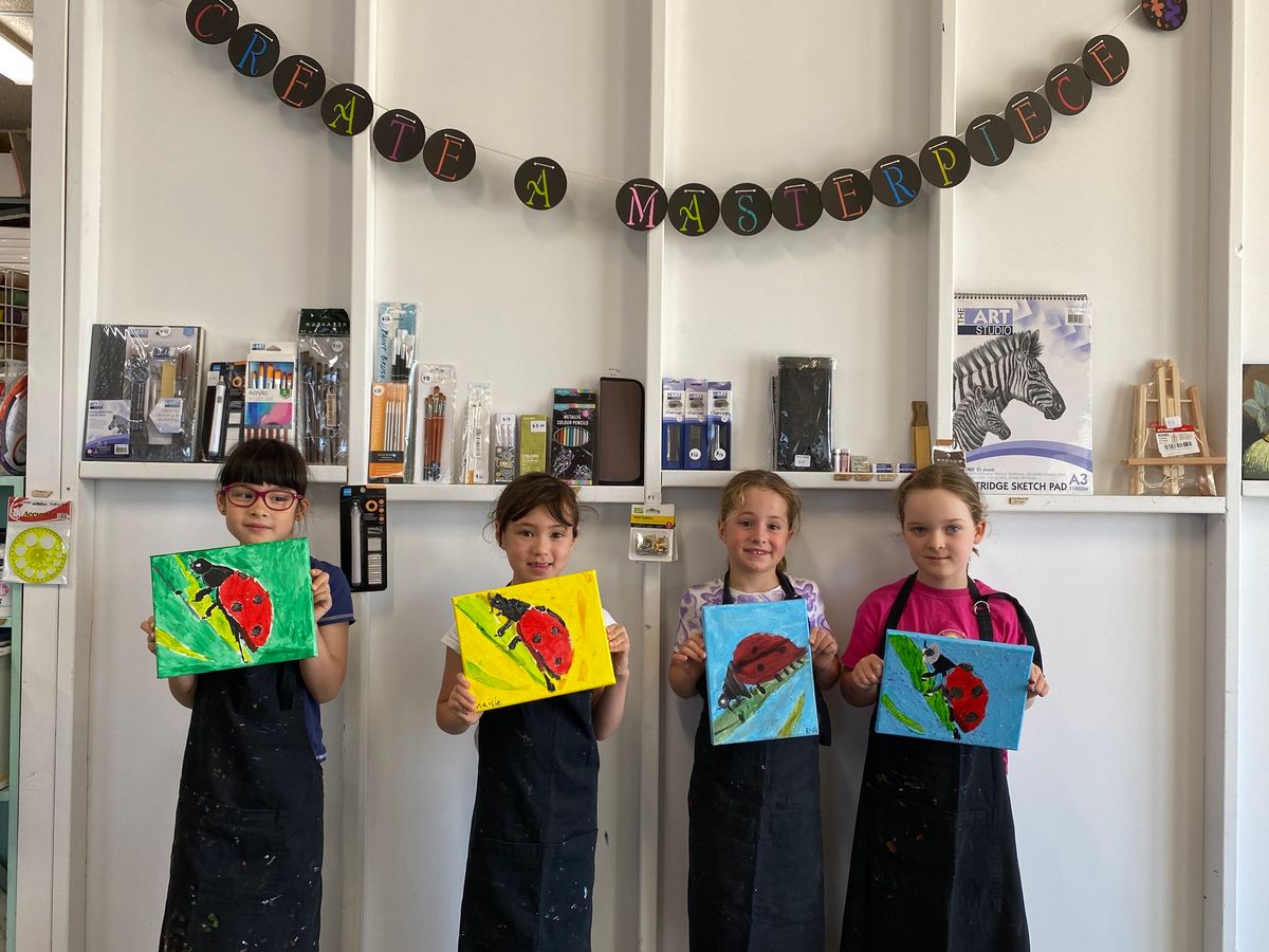 Kids Acrylic Painting Workshop: Ladybird (Only on School Holidays)