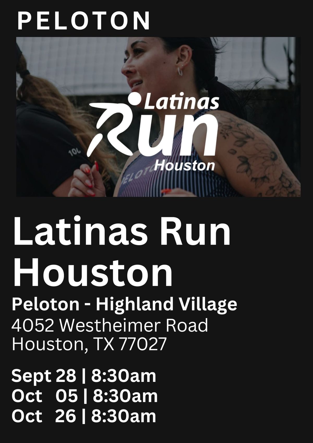 LATINAS RUN HOUSTON - PELOTON HIGHLAND VILLAGE