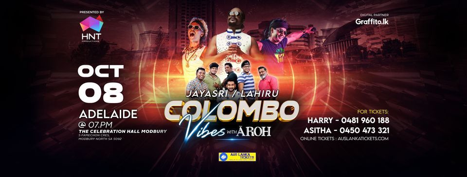 COLOMBO VIBES CONCERT 2022 - ADELAIDE!