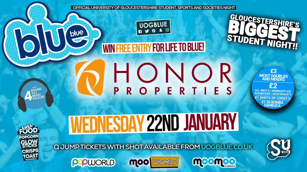 Blue and Blue Wednesdays | Win Free Entry for Life \/ Honor Properties \ud83c\udfd8\ufe0f